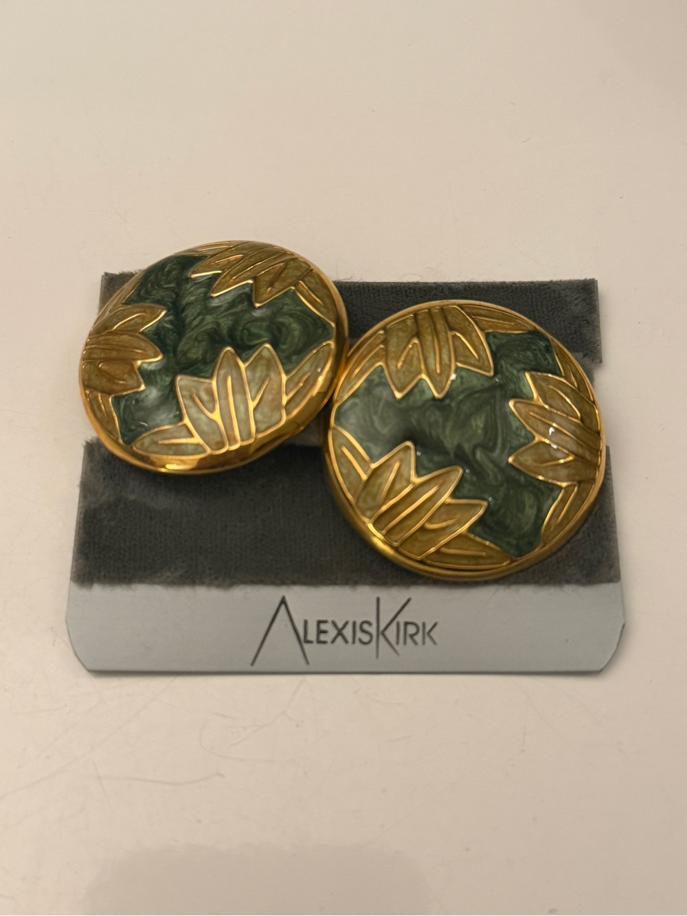 Alexis Kirk Deadstock Vintage Clip On Earrings
